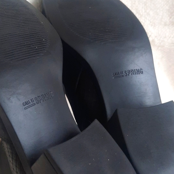 Call It Spring Vegan Leather Ankle Boots - Picture 2 of 4